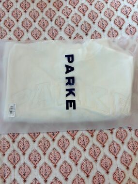 PARKE Bridal Varsity Mock neck Pearl color